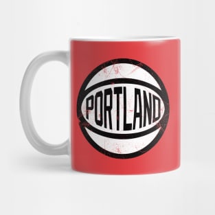 Portland Retro Ball - Red Mug